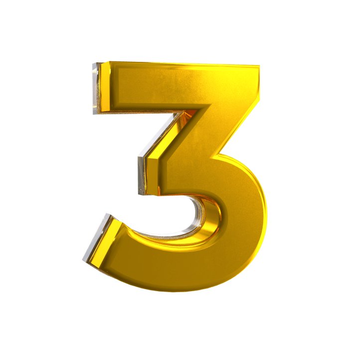Number 3 PNGs for Free Download 3 cognitive biases that affect our decisions every day