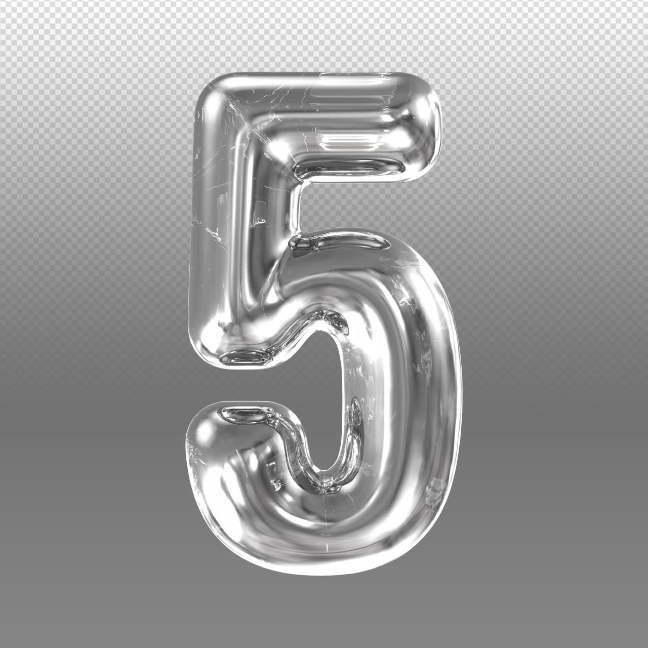 Premium PSD | A clear number 5 with a textured background. 5 last minute holiday shopping tips beat the holiday rush