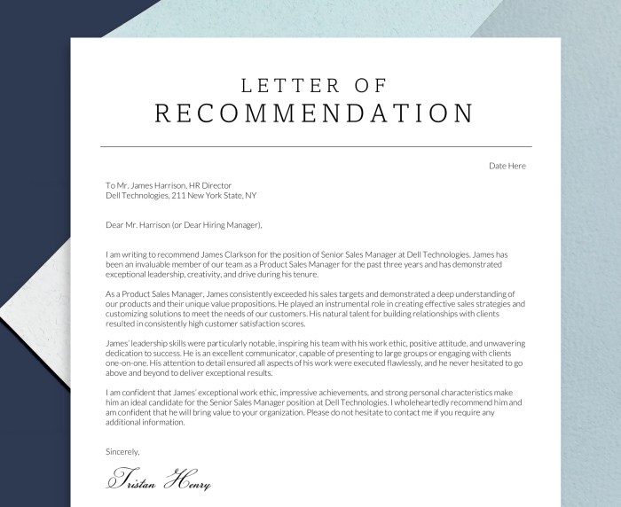 How say writing letter recommendation