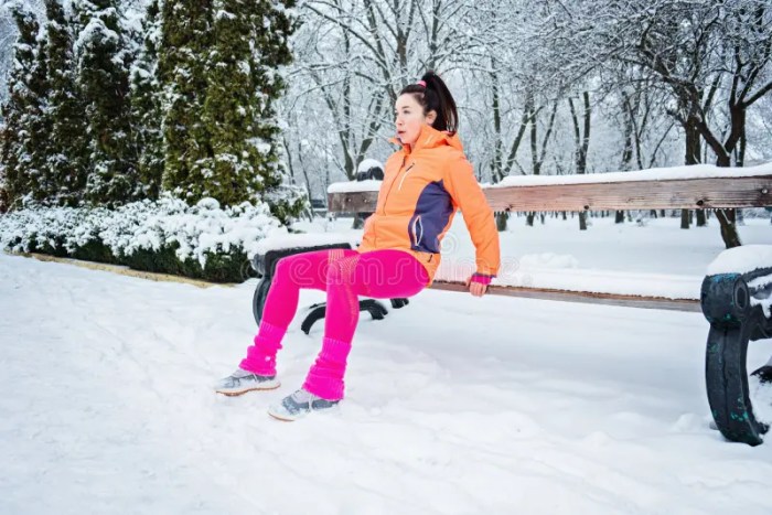 Winter Workout Outdoor Exercise. Winter Fitness, Exercising in Cold ... 8 great outdoor exercises you can cold weather
