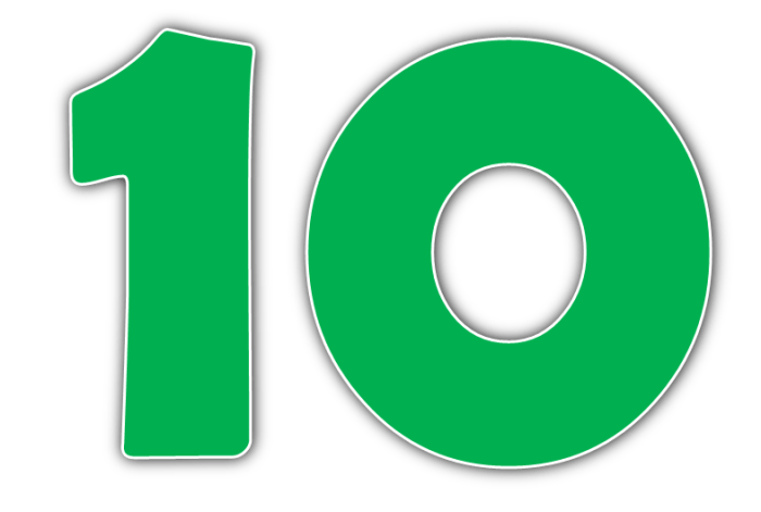 10 Number PNG Transparent Images 10 reasons why emotionally intelligent people are more likely successful