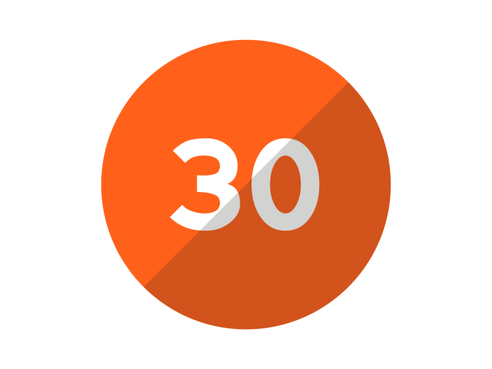 Number 30 with candle festive design. 24684555 PNG 30 things you need try least once while youre your 20s