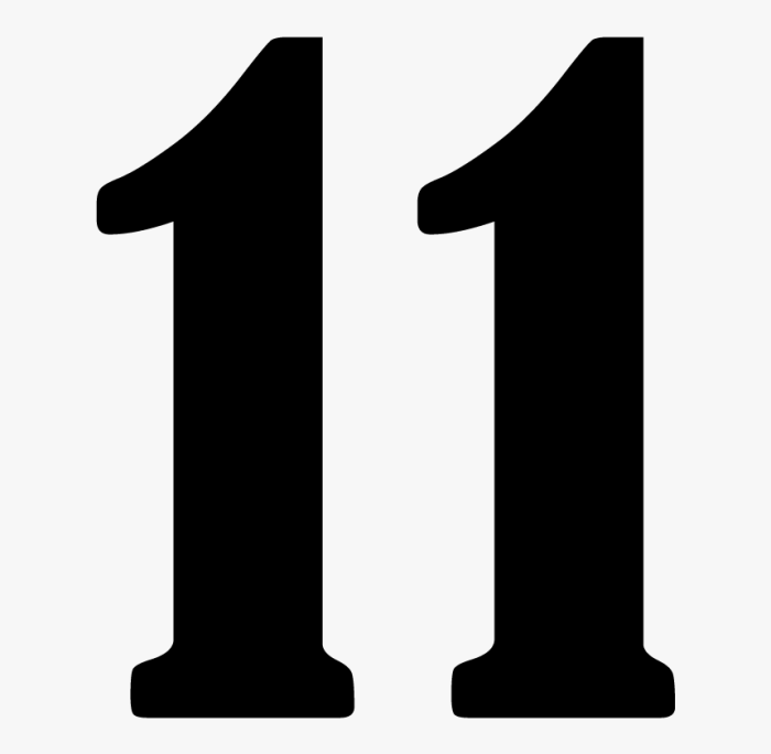 Number 11 Clip Art 11 simple ways become better person