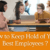 How Not to Lose Your Best Employee