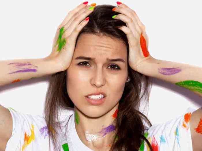 How get paint out hair