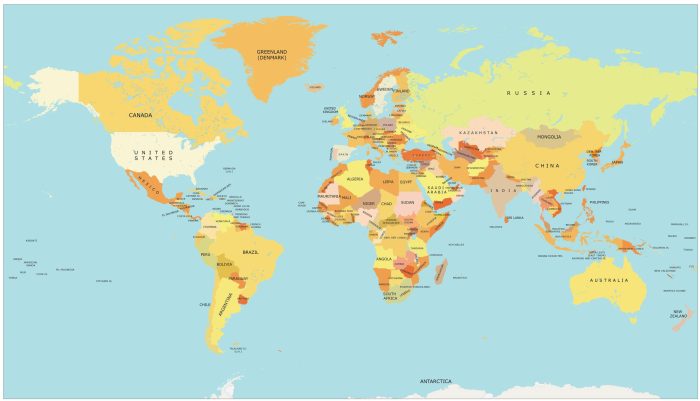 This map shows the most expensive and cheapest countries live the world