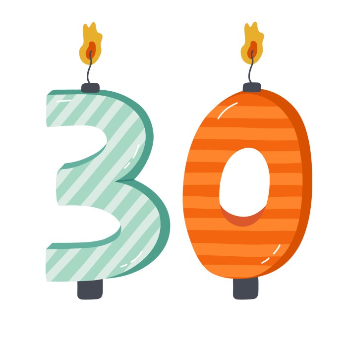 Number 30 Clipart 30 life lessons learn before youre 30
