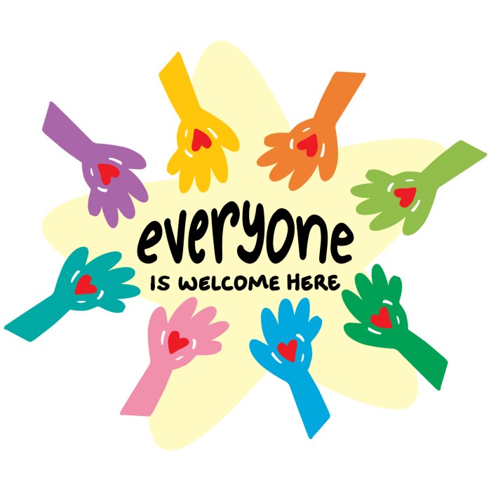 Everyone is welcome here, hand lettering. Wall art poster 20144456 ... Everyone should learn more about the cinderella soft tissue fascia