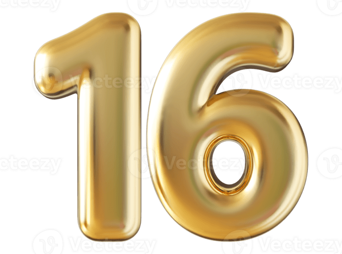 Ouro 3d número 16 36304667 PNG Some growing 16 things for men before marriage