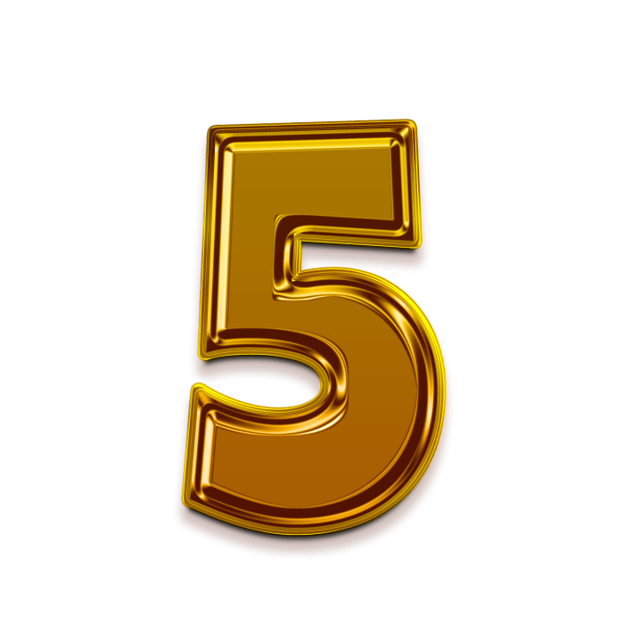 Art sketched fonts, number symbols, vector illustration number 5 Stock ... 5 types communication that determine your relationships