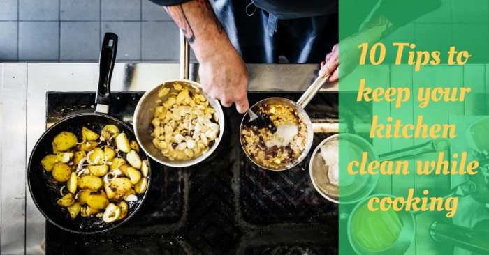 10 tips keeping your kitchen clean when you cook