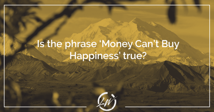 Sometimes money can buy happiness
