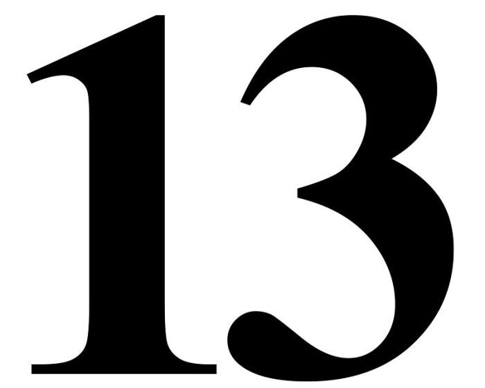 Number 13 Cliparts | Free download on ClipArtMag 13 signs youre pretty quick learner