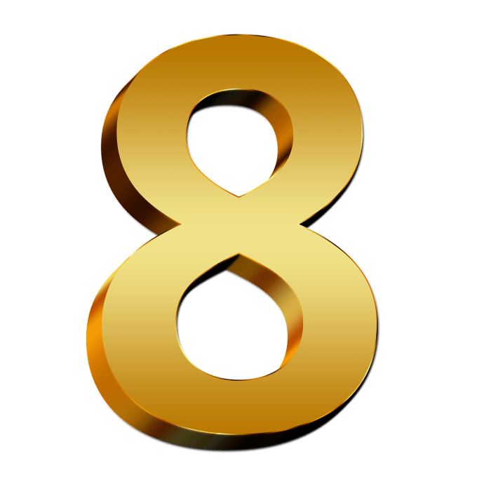 8 Number Eight 8 amazing things will happen when you surround yourself with positivity