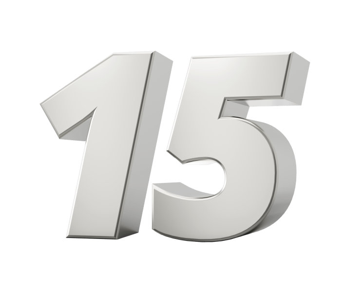Silver 3d numbers 15 Fifteen. 3d illustration 43192771 PNG 15 natural ways relieve stomach pain