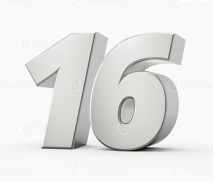 Silver 3d numbers 16 Sixteen. Isolated white background 3d illustration ... 16 highly recommended budget and chic online fashion stores you should bookmark