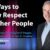 Respecting Dislike  Could You Still Show Respect?