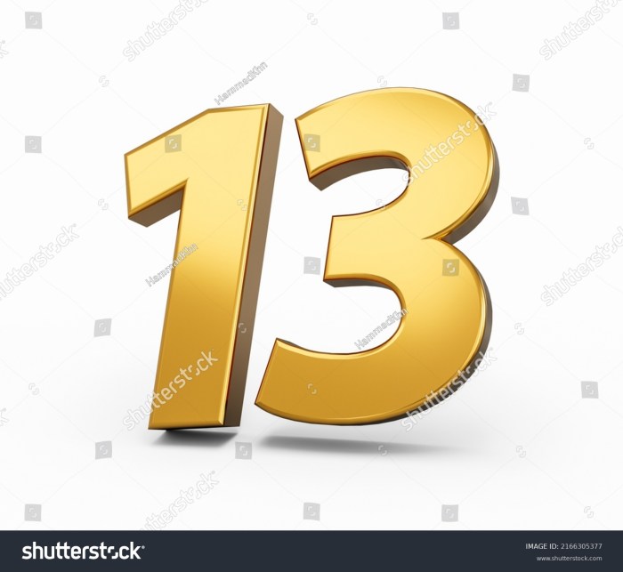 The Number 13 Colorful 13 things remember you love person with anxiety