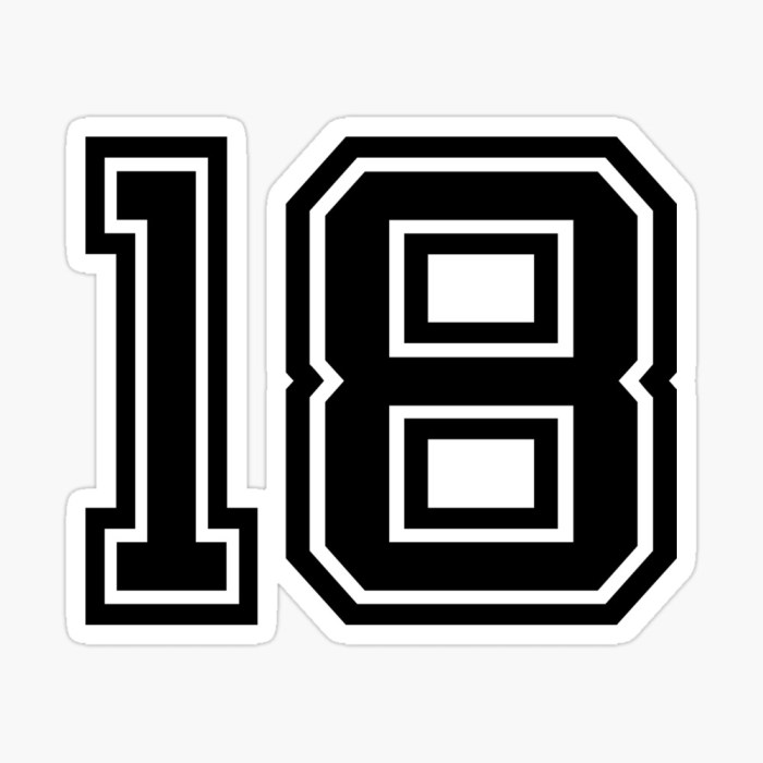 Premium Vector | Number 18 logo modern number 18 in silver steel style ... 18 tips for killer presentations