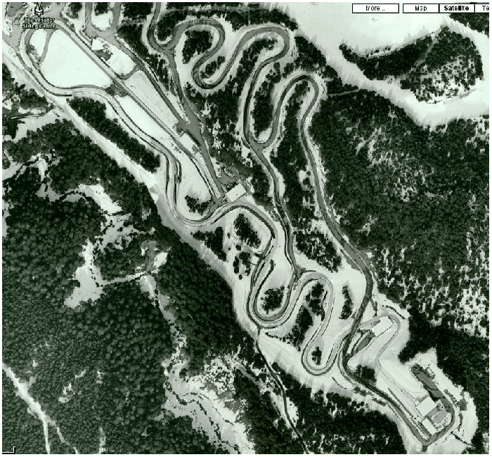 The Luge track Hit the wall in life