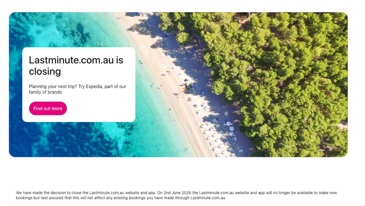 Lastminute.com.au Ceases Operations in Australia After 25 Years of Last-Minute Travel Deals